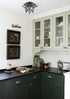 Seeded Glass Moravian Star Flush Mount Ceiling Light